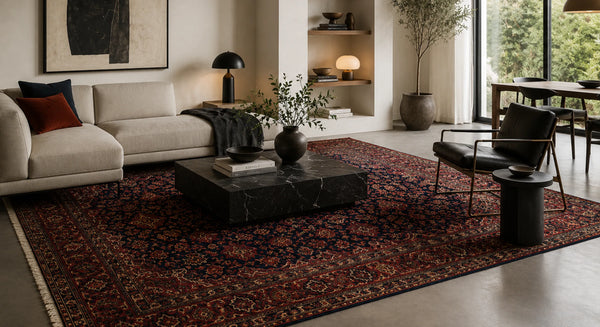 Orientteppich in modernem Interieur