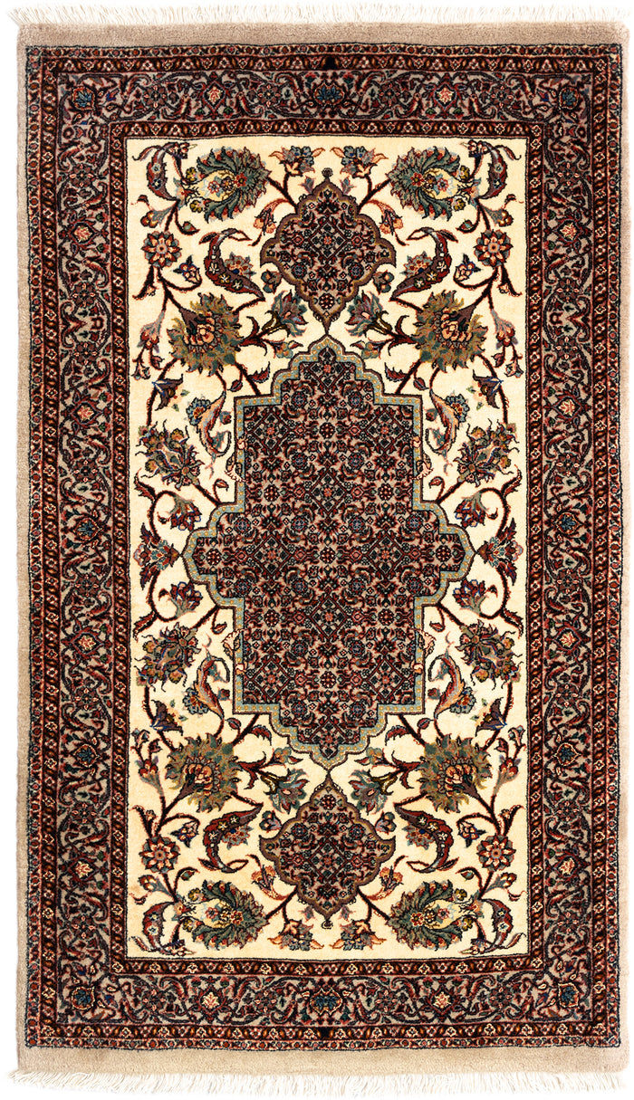 Bidjar with silk