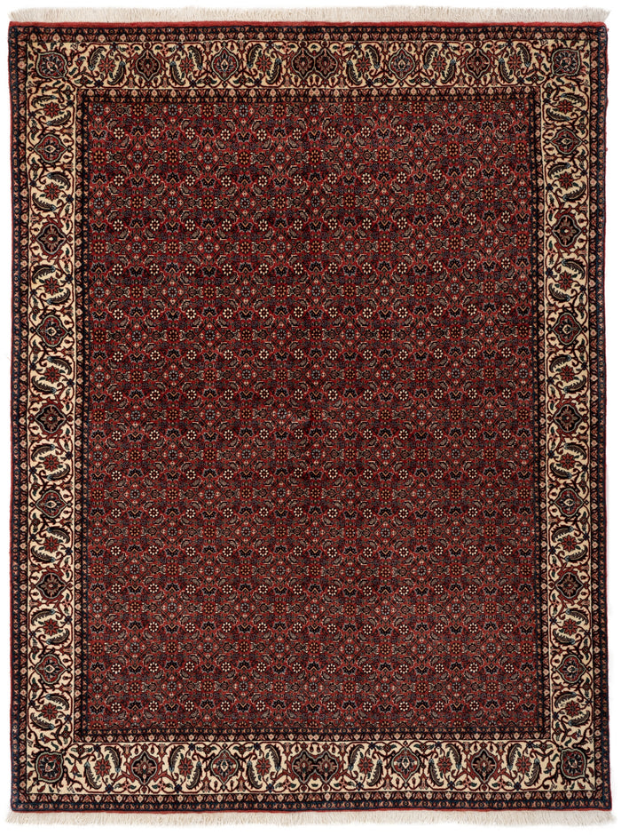 Bidjar with silk