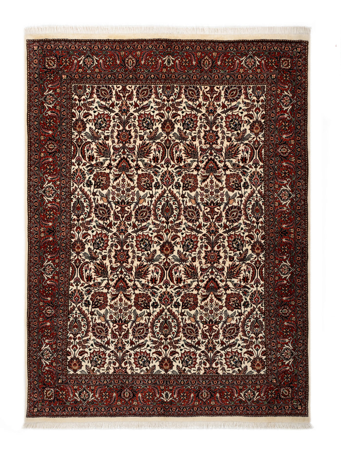 Bidjar with silk