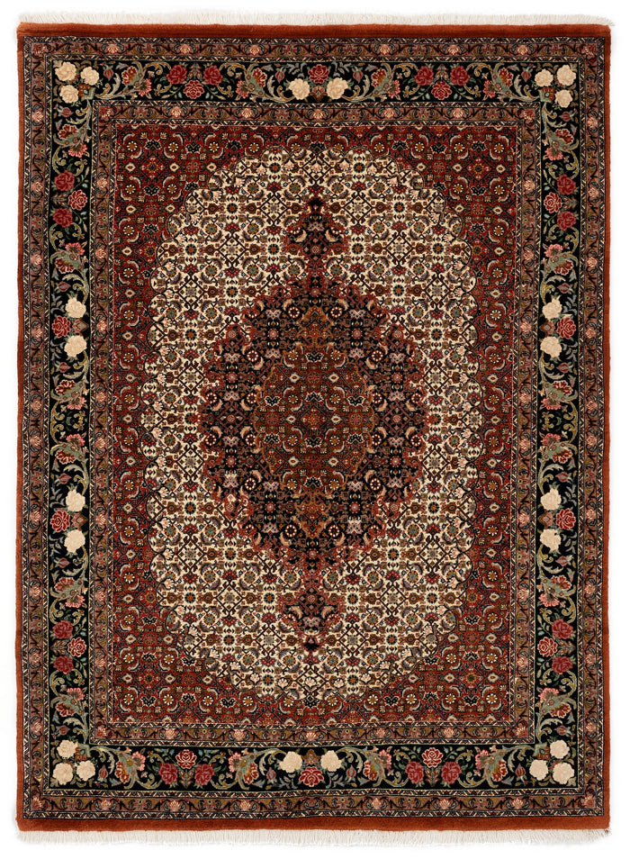 Bidjar with silk